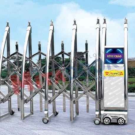 CỬA CỔNG XẾP INOX MT - 121