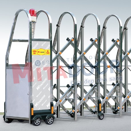 CỬA CỔNG XẾP INOX MT - 123