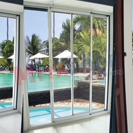CỬA ĐI MỞ LÙA 2 RAY HỆ ST - 96